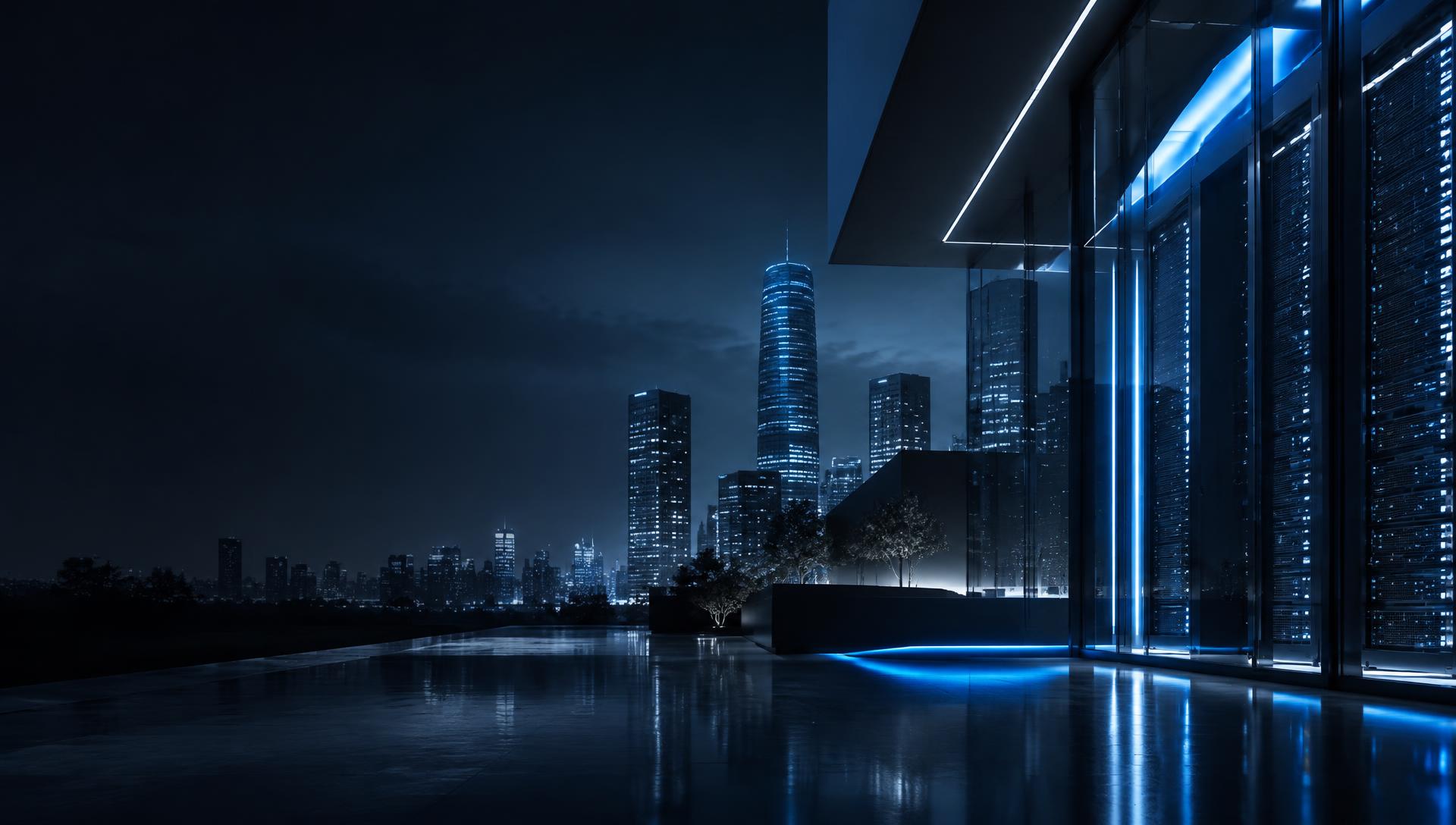 Modern digital infrastructure and connected city environment